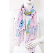 Soft Silk Printed Scarf C30 - 10 per pack - $1.50 ea